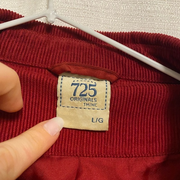 725 Red Corduroy Jacket - Picture 3 of 7